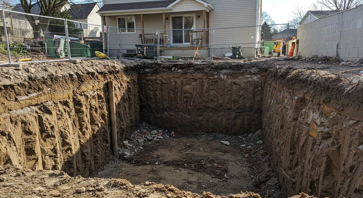 Котлованы под жилые дома