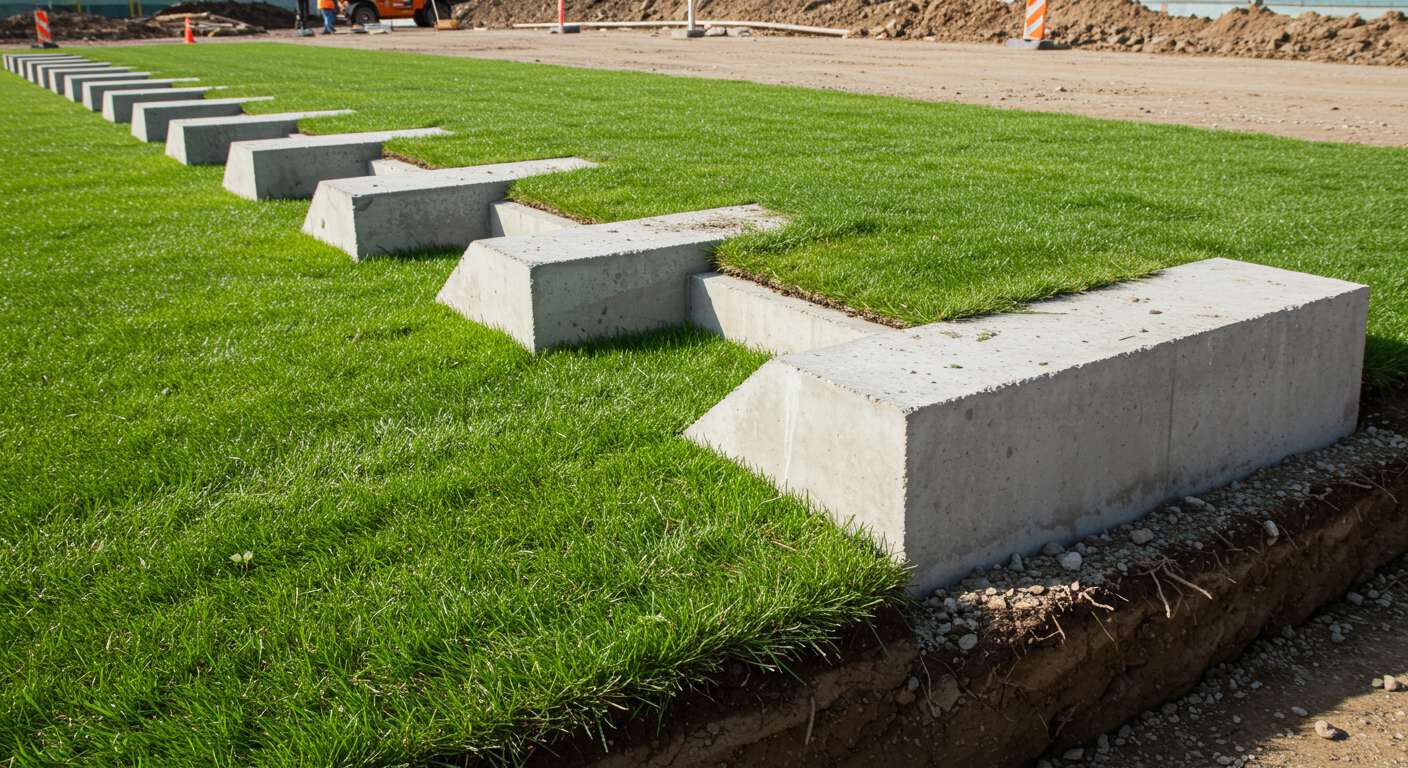 Монолитные свайные фундаменты в процессе строительства