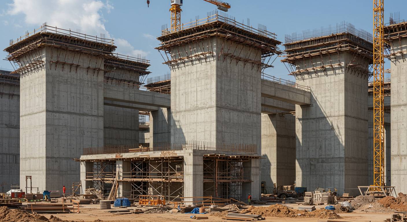 Монолитные ростверки