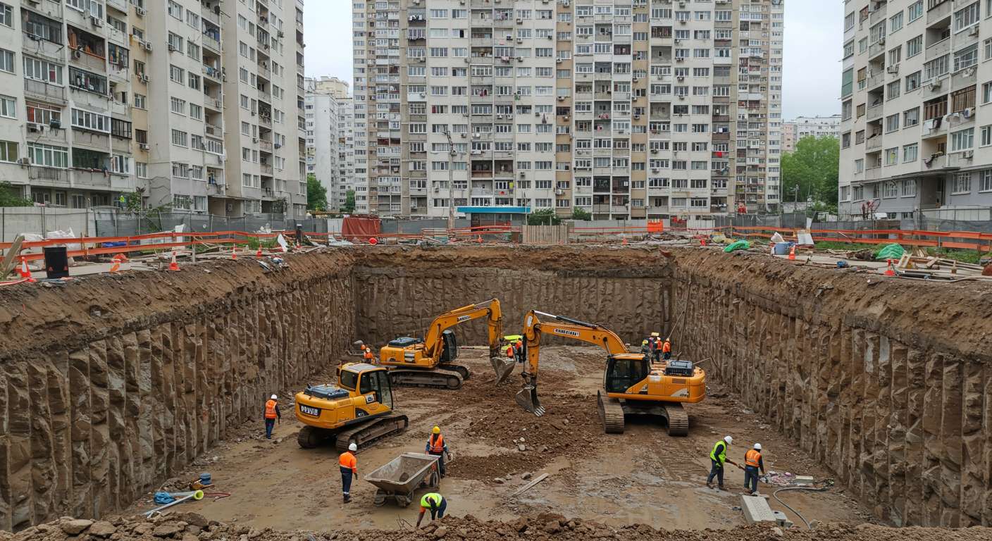 Котлованы под многоэтажные здания