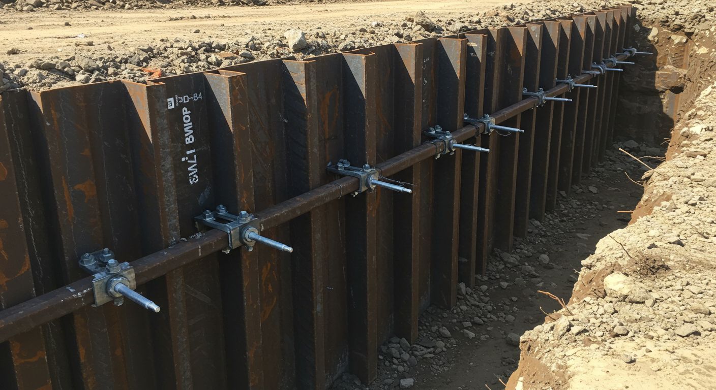 Сваи с анкерным креплением в работе