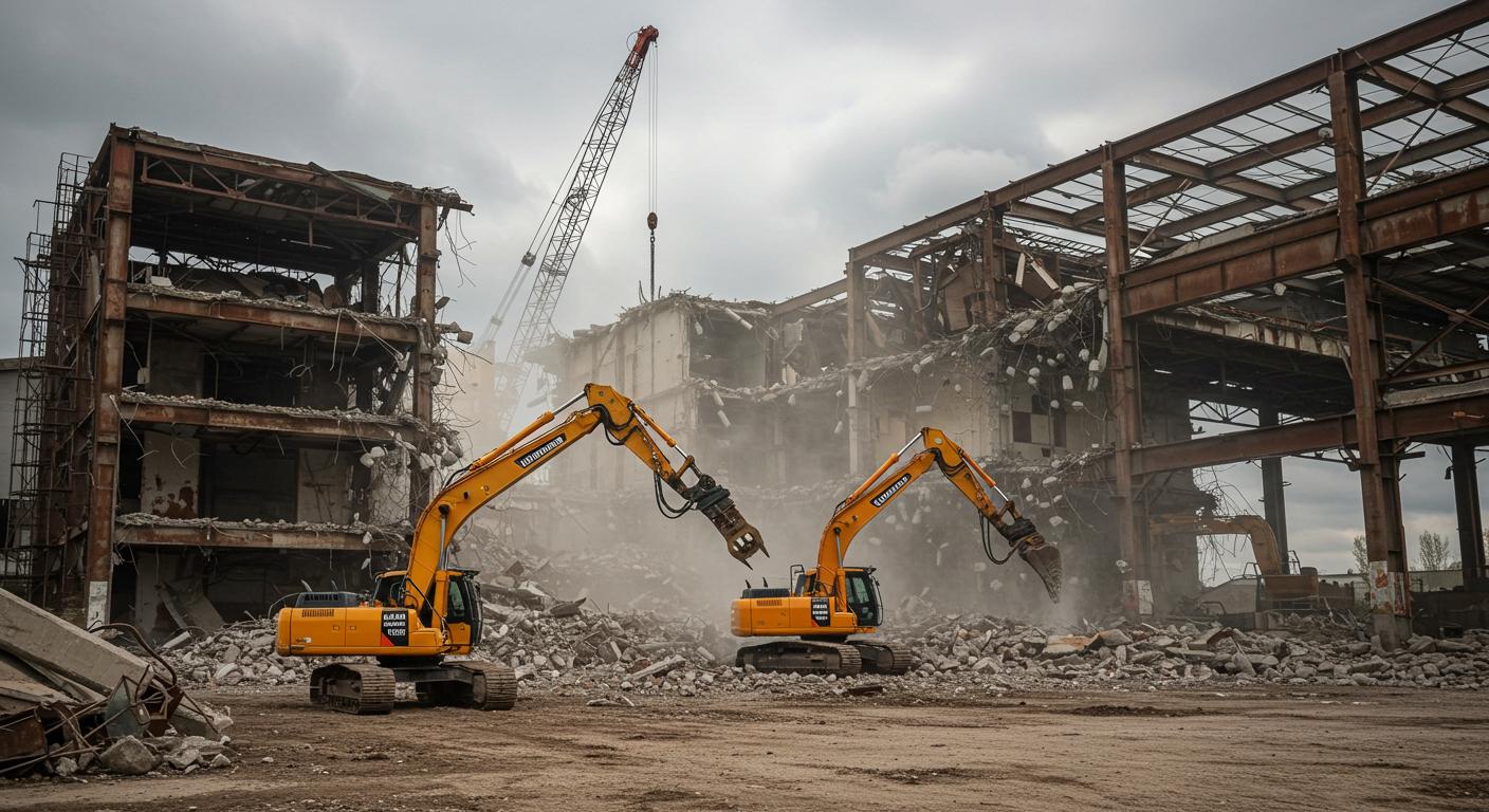 Демонтаж промышленных зданий