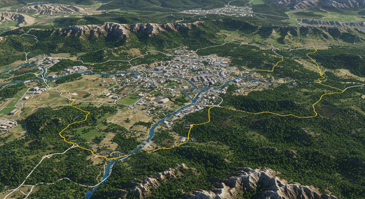 Моделирование и визуализация территорий