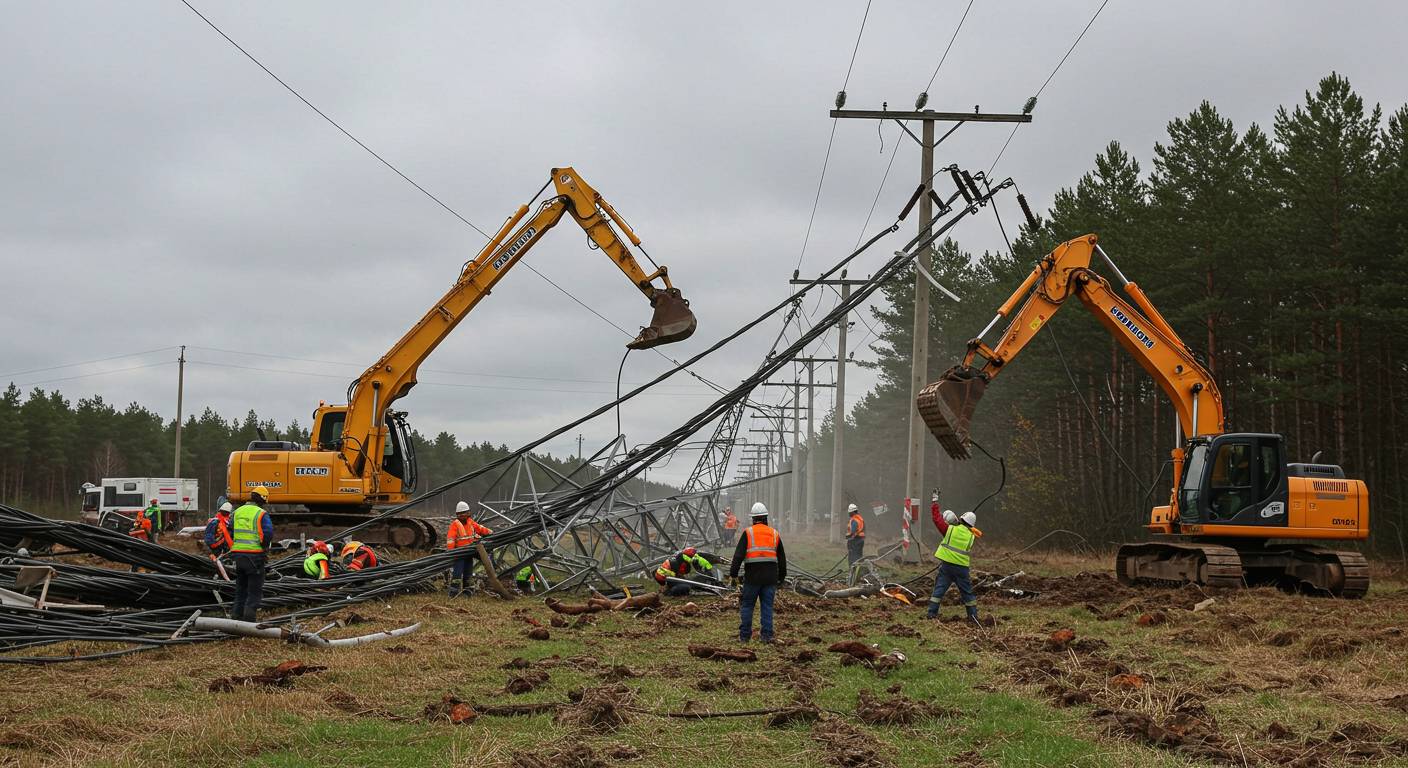 Демонтаж электросетей