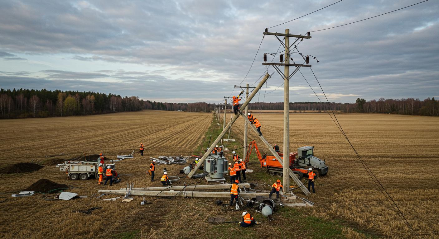 Демонтаж электросетей на промышленном объекте