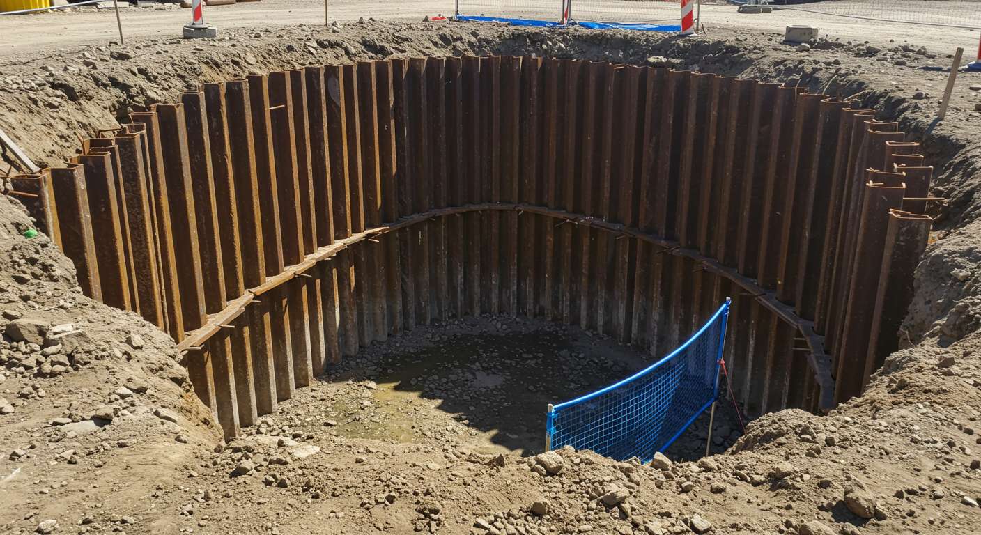 Свайное ограждение