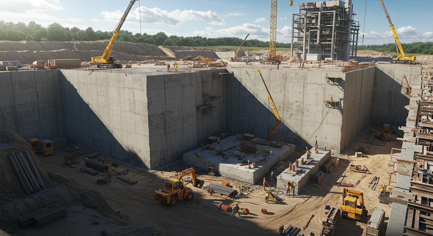 Монолитные фундаменты для промышленных объектов