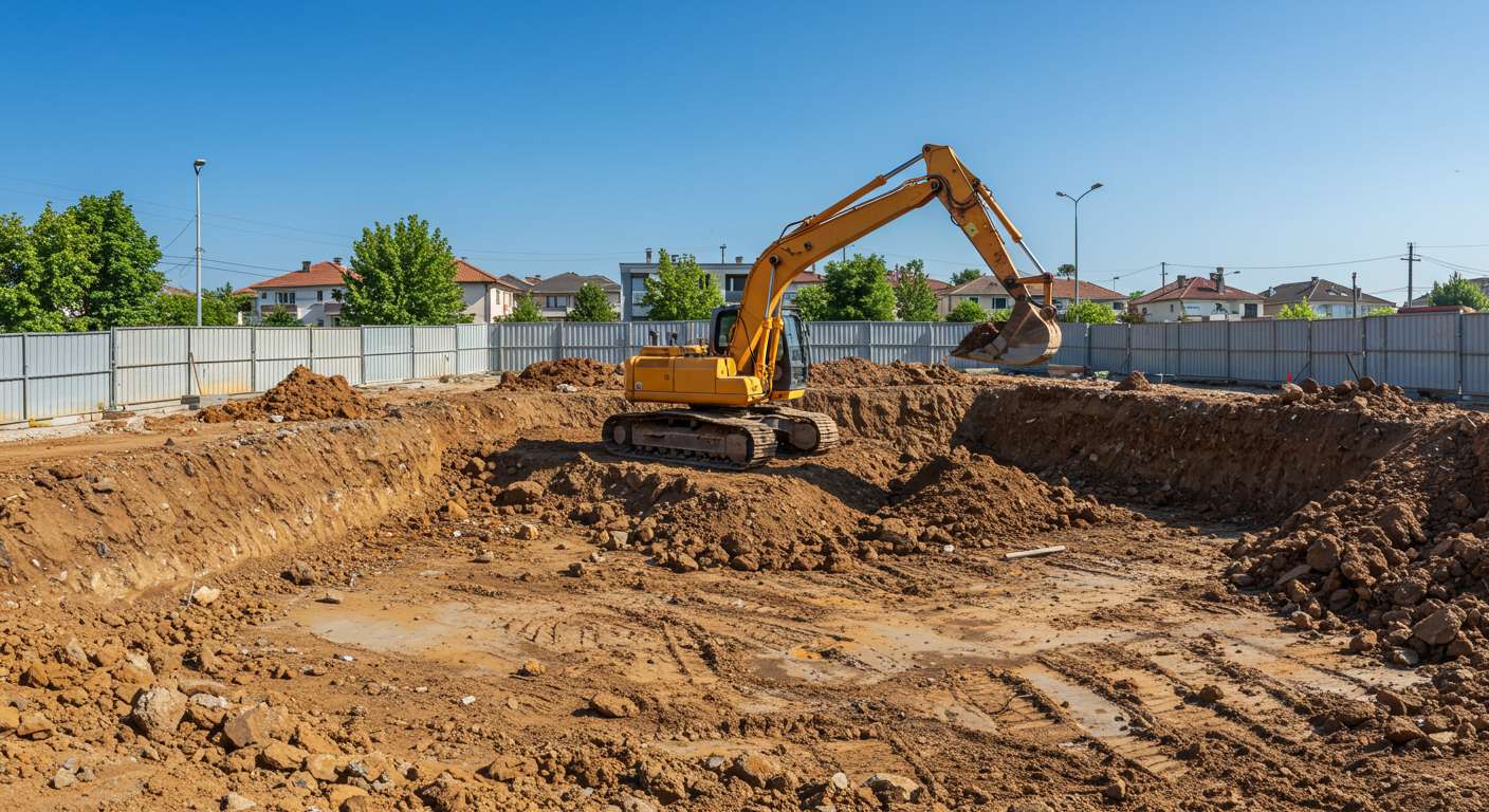 Разработка котлованов с вывозом грунта
