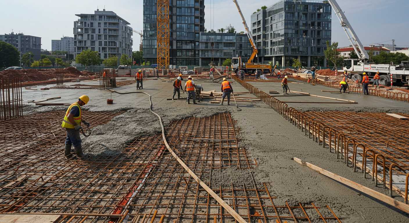 Монтаж монолитных железобетонных перекрытий