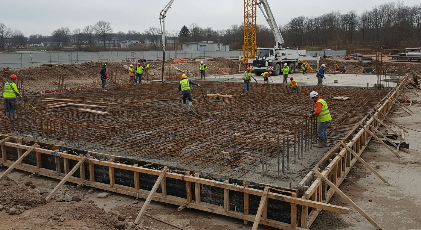 Монтаж монолитных железобетонных перекрытий