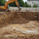 Разработка котлованов с вывозом скального грунта