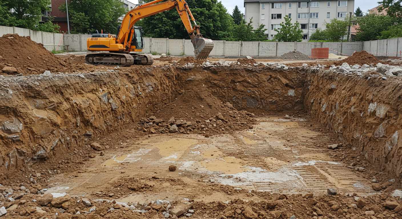 Разработка котлованов с вывозом скального грунта