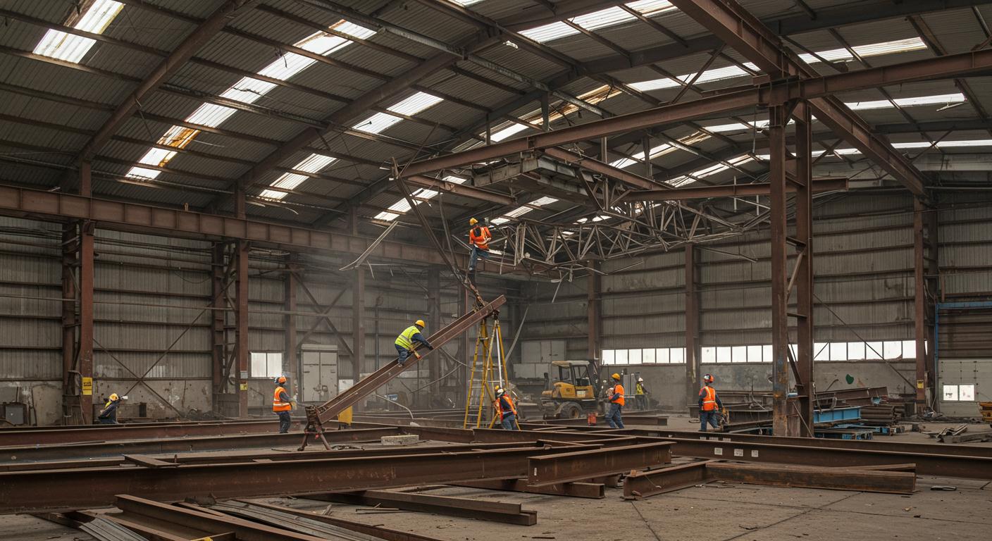 Демонтаж металлических ангаров