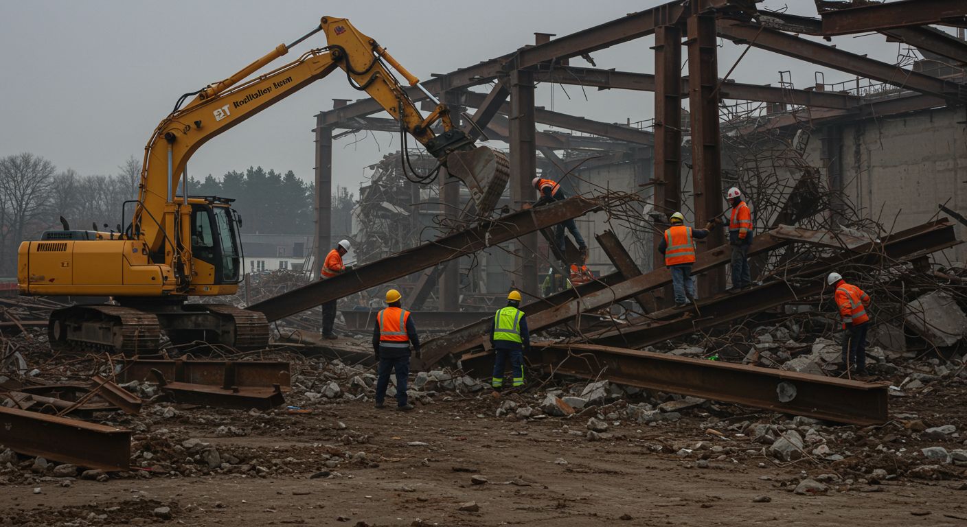 Демонтаж металлоконструкций