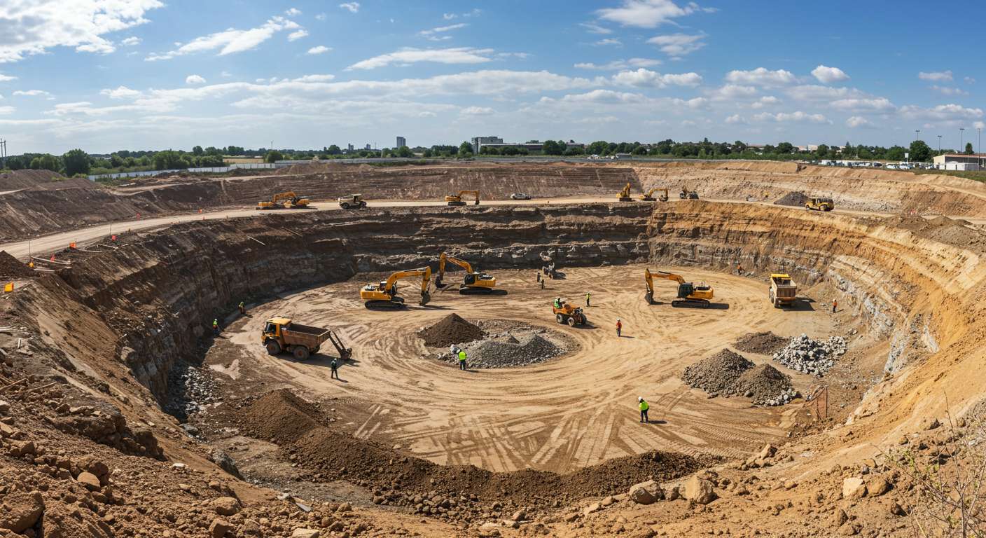 Разработка котлованов с осушением