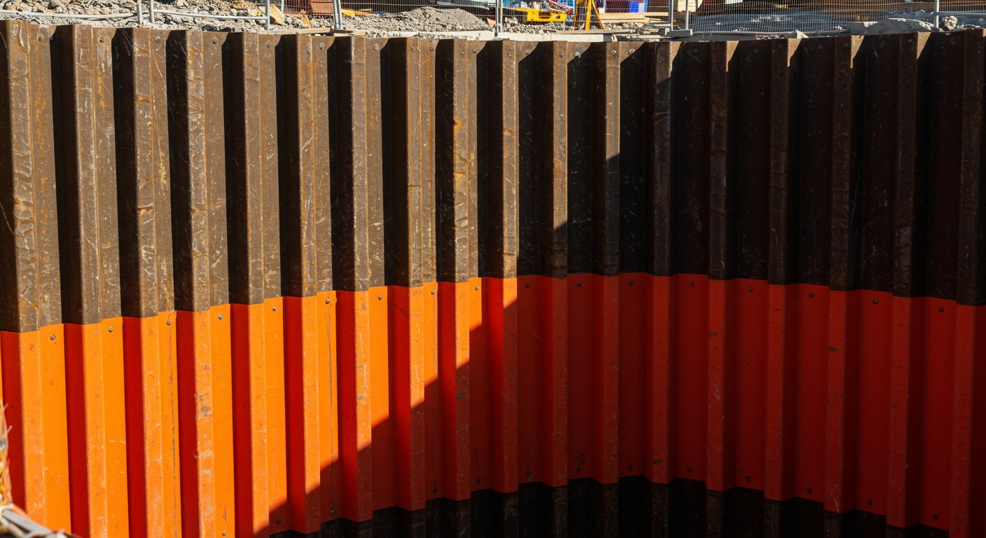 Пластиковые панели для ограждения котлованов