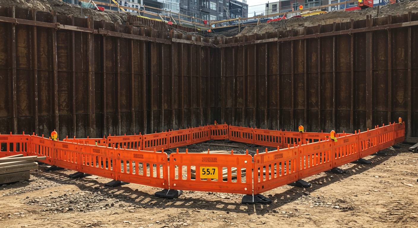 Переносные пластиковые ограждения