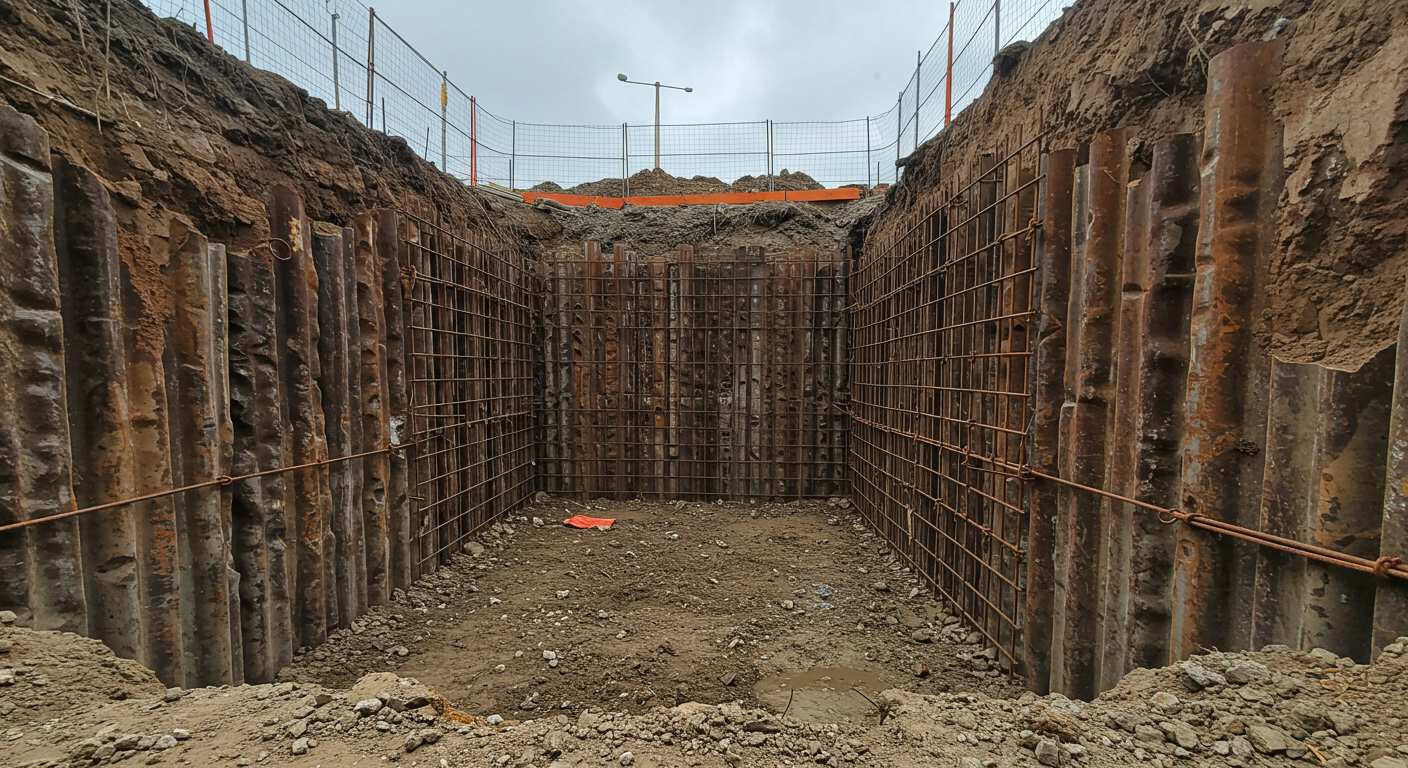 Металлическо-железобетонные ограждения