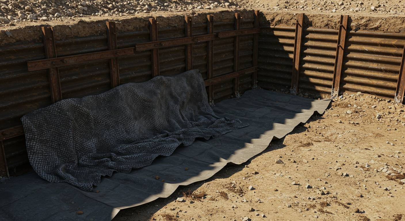 Геотекстиль для укрепления котлованов