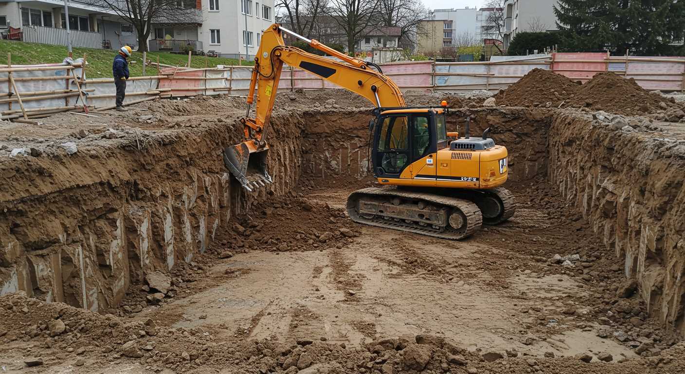 Ручная разработка котлованов в ограниченных местах