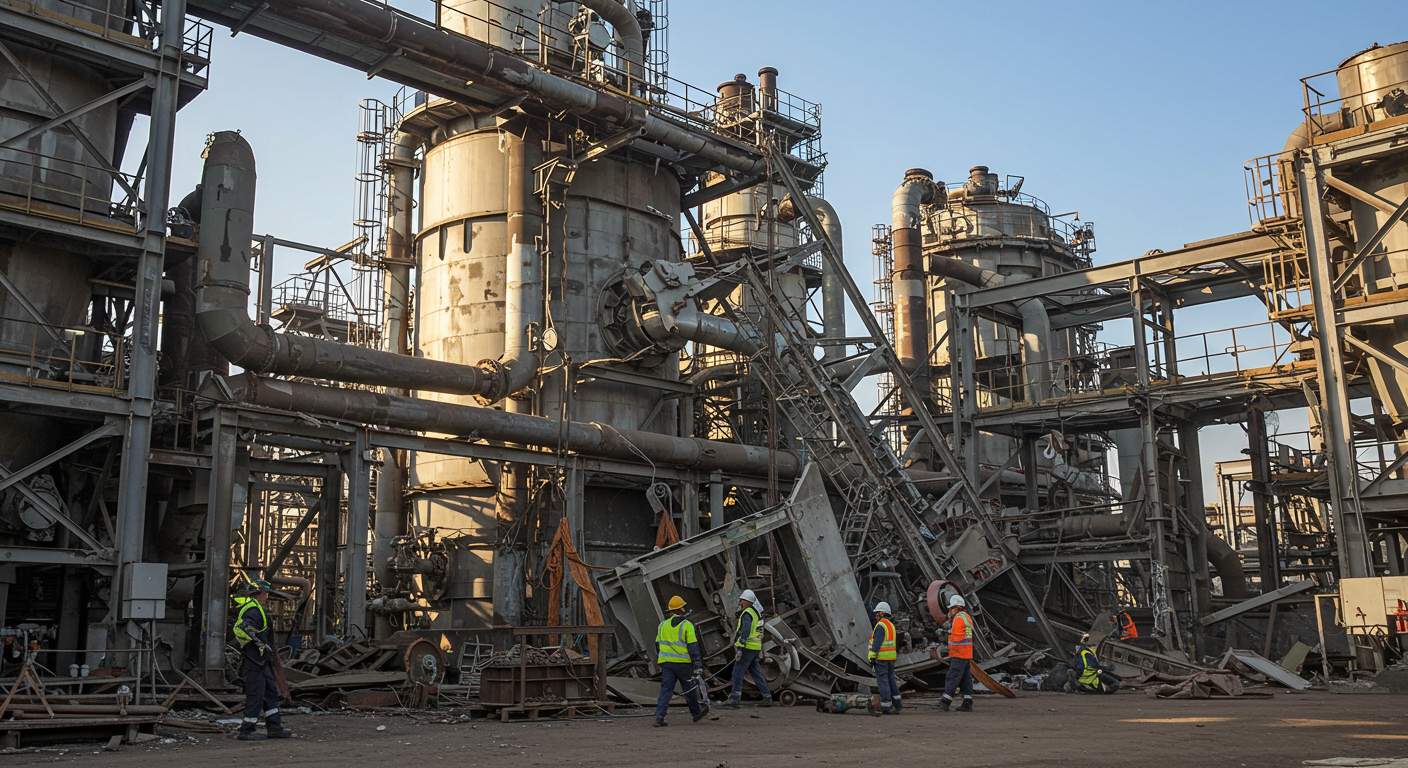 Демонтаж производственных цехов