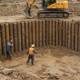 Ручная разработка котлованов с укреплением стенок