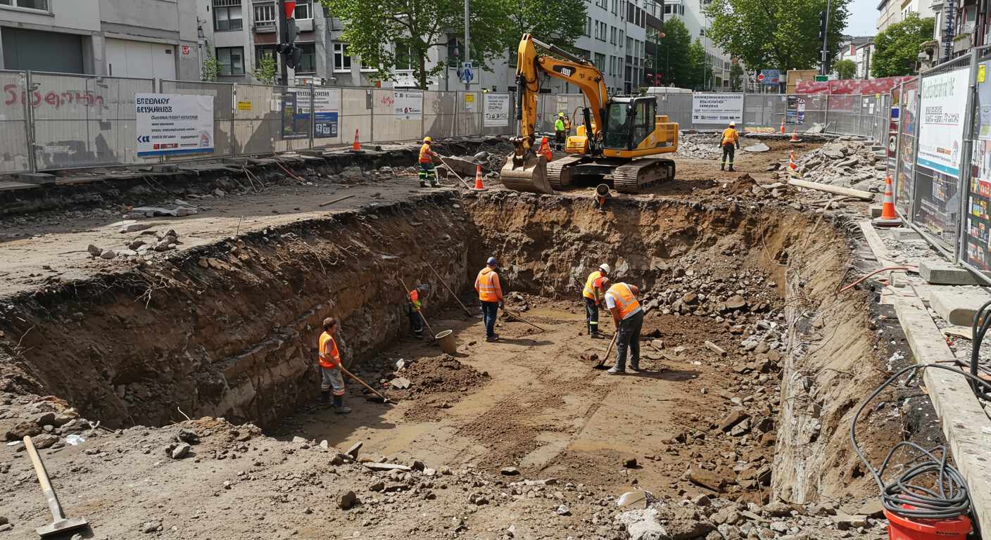 Ручная разработка котлованов в условиях городской застройки Ручная разработка котлованов в условиях городской застройки