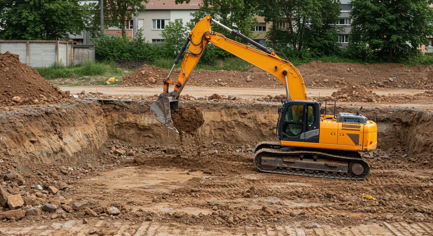 Разработка котлованов экскаватором с вывозом грунта