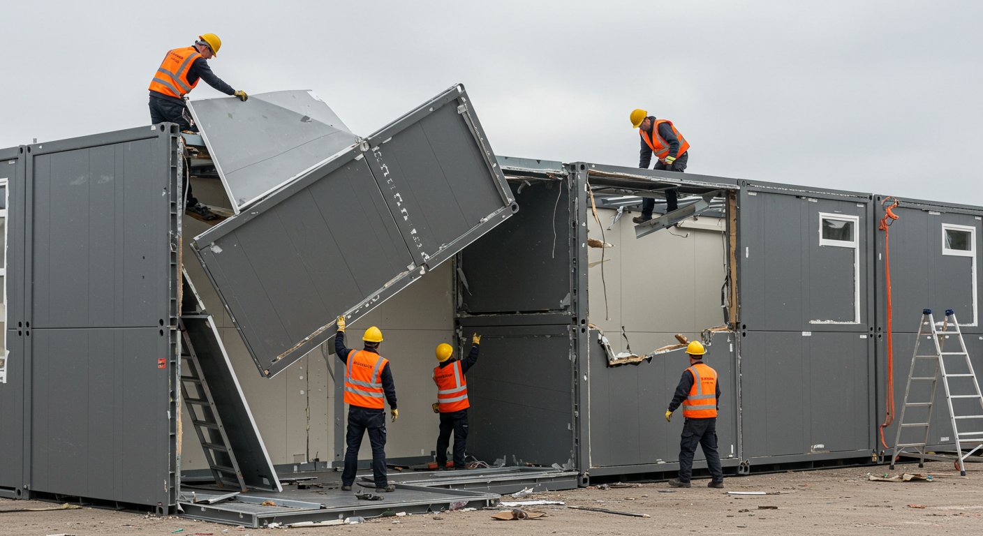 Демонтаж сборно-разборных конструкций