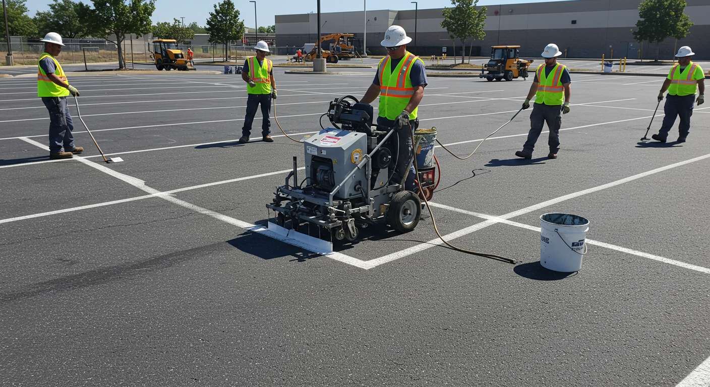 Разметка и оборудование парковок