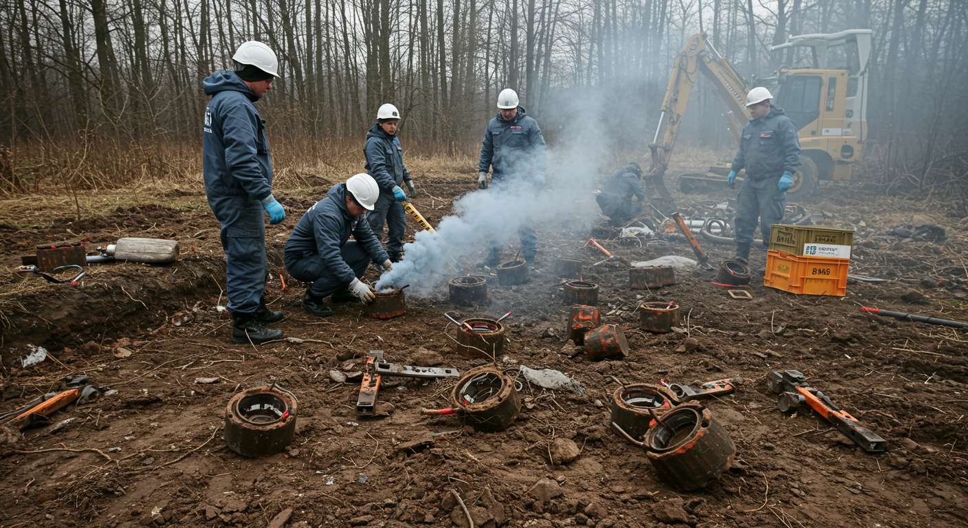 Демонтаж дымовых шахт