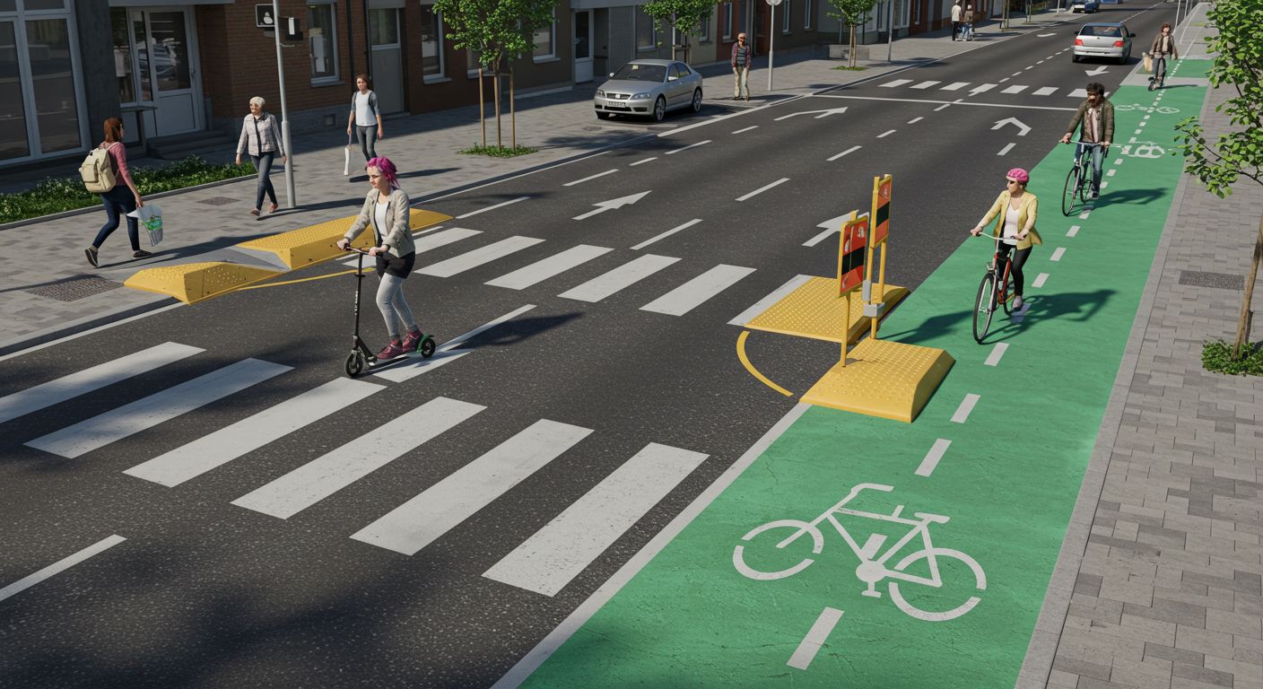 Профессиональный монтаж элементов безопасности Элементы безопасности дорожного движения на территории