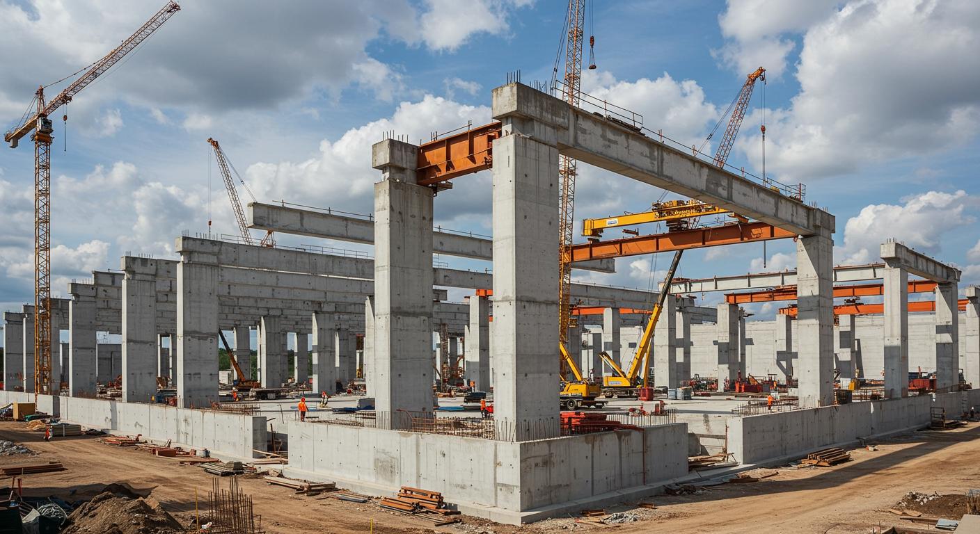 Монолитные каркасы промышленных объектов