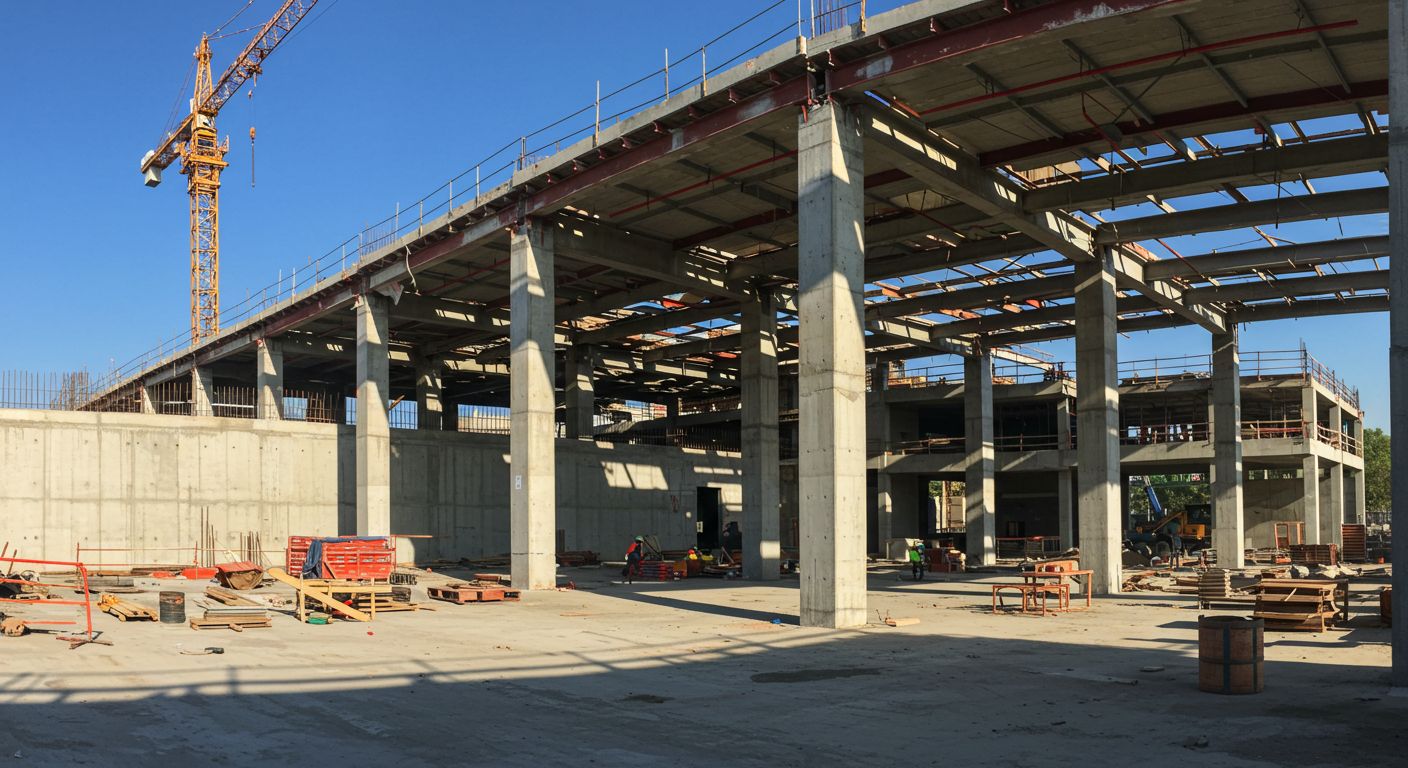 Монолитные каркасы общественных зданий