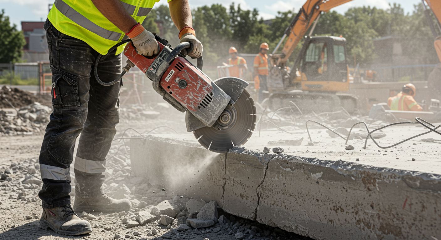 Алмазная резка бетонных конструкций с применением профессионального оборудования