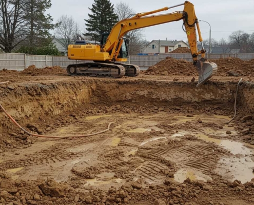 Разработка котлованов гидромолотами с вывозом грунта Разработка котлованов гидромолотами с вывозом грунта