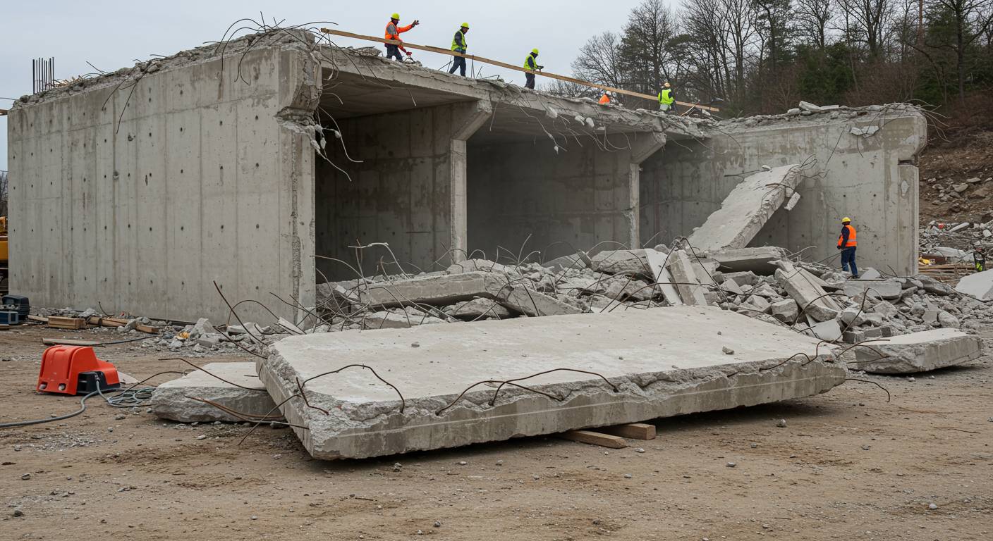 Демонтаж бетонных конструкций с использованием современного оборудования