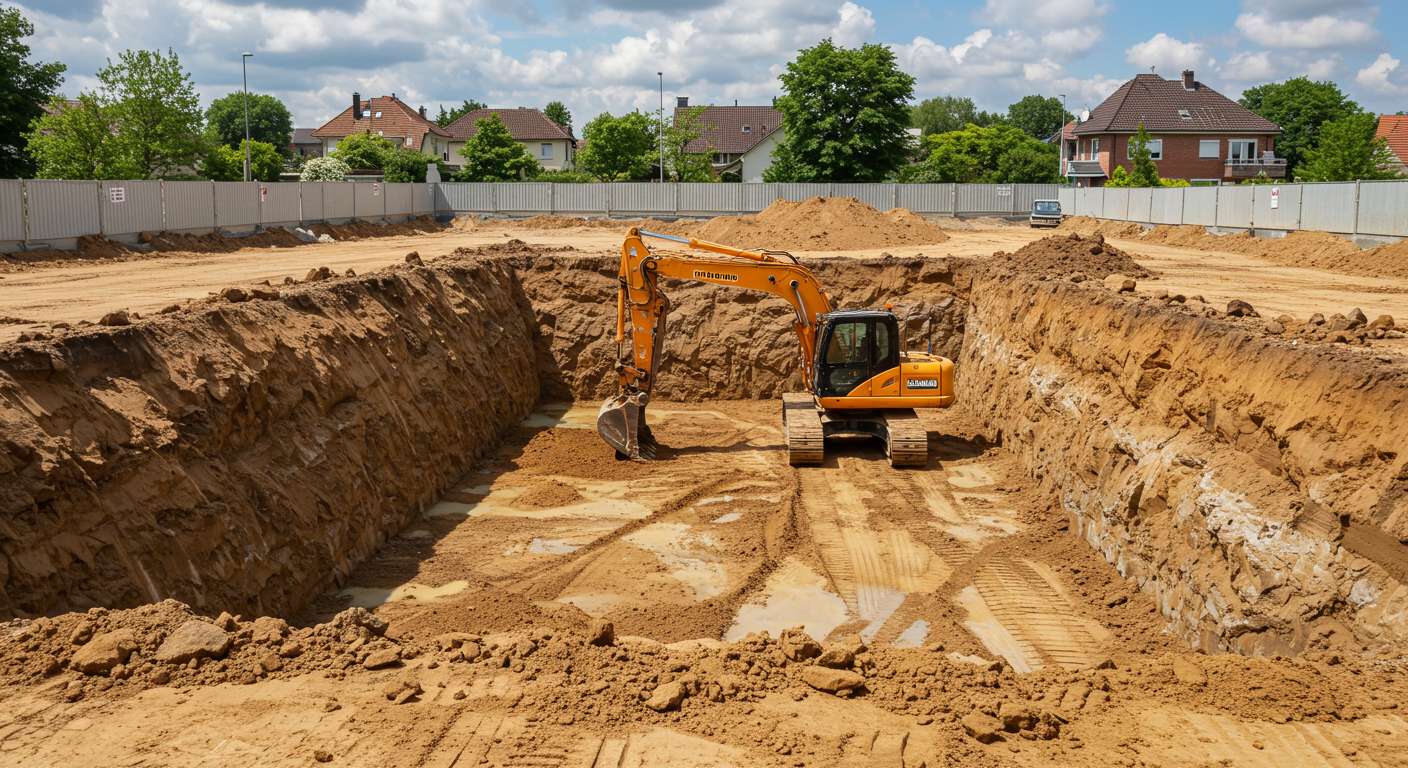 Разработка котлованов грейдерами в песчаном грунте Разработка котлованов грейдерами в песчаном грунте