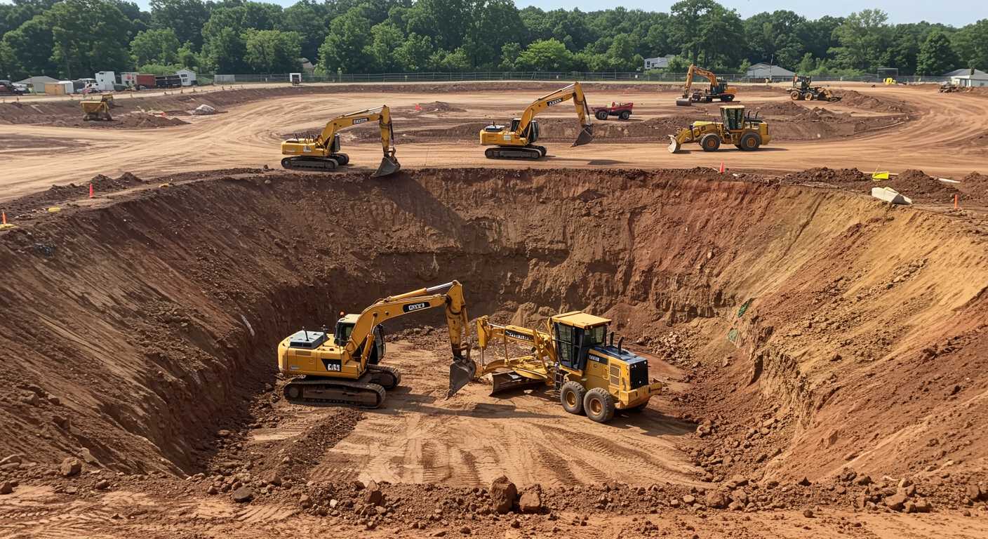 Разработка котлованов грейдерами с выравниванием