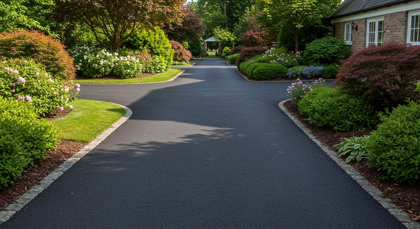 Асфальтовое покрытие промышленной территории