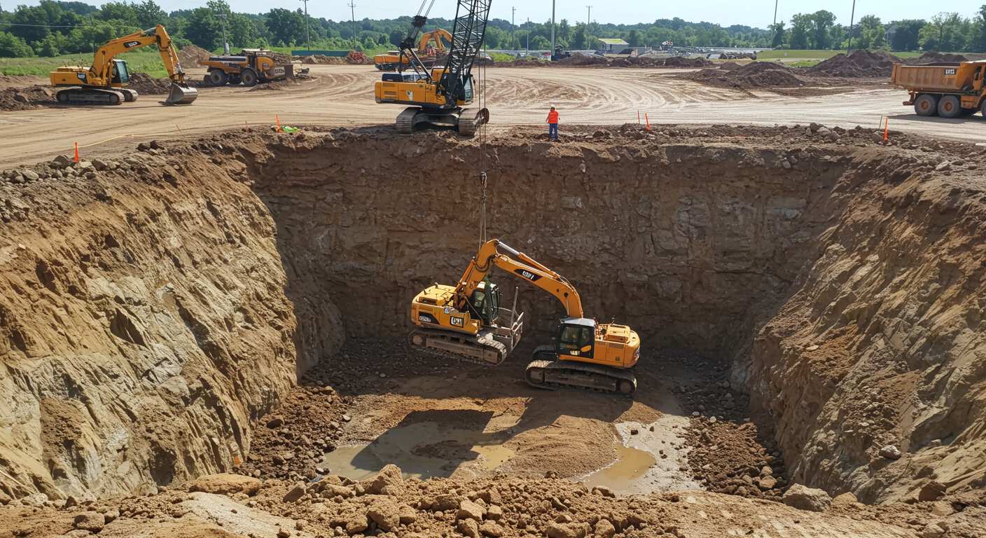 Монтаж экскаваторов гусеничных