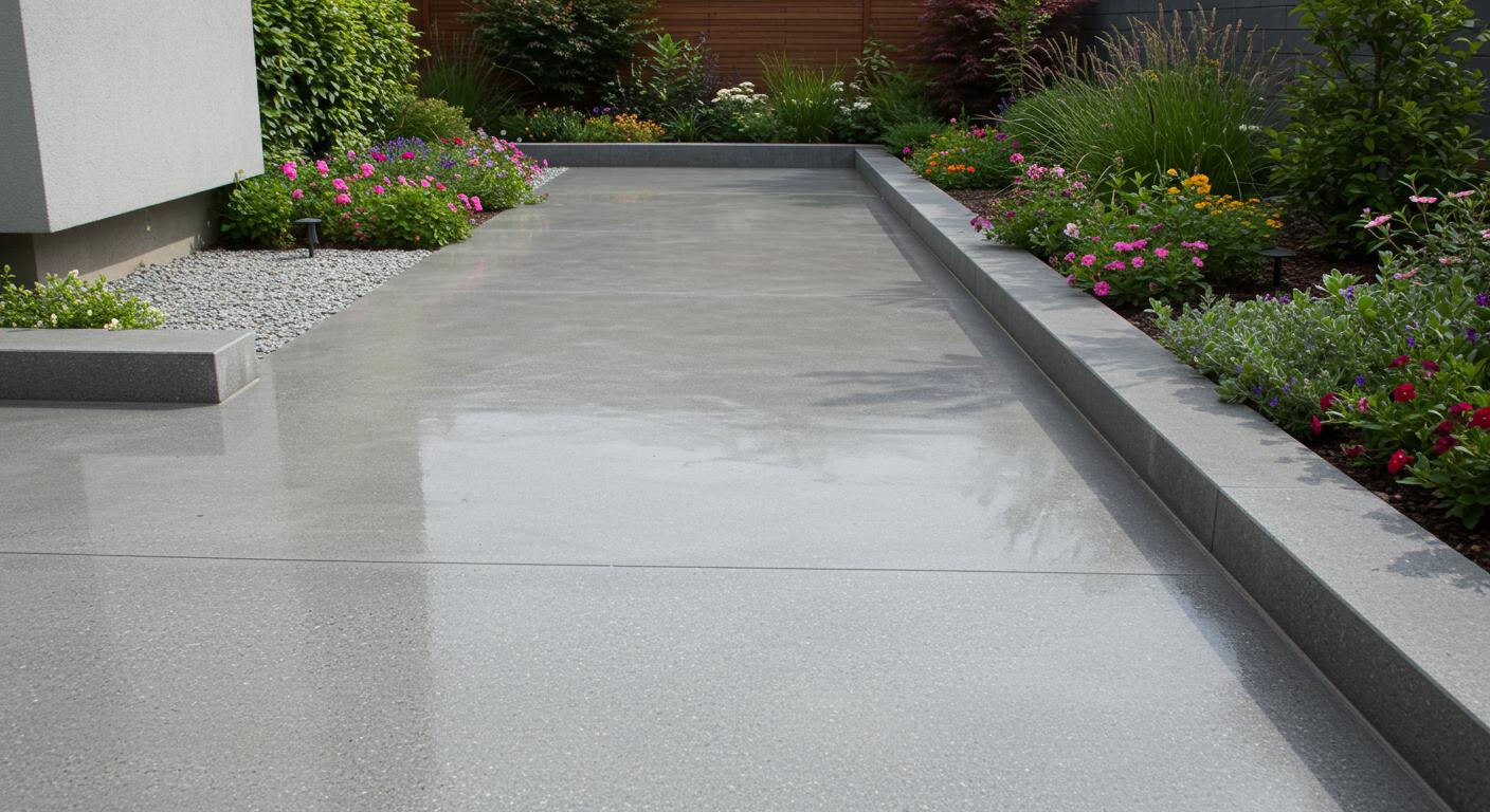 Нанесение цементных наливных полов на промышленном объекте