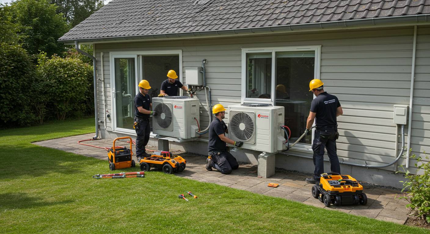 Монтаж систем кондиционирования для жилых помещений