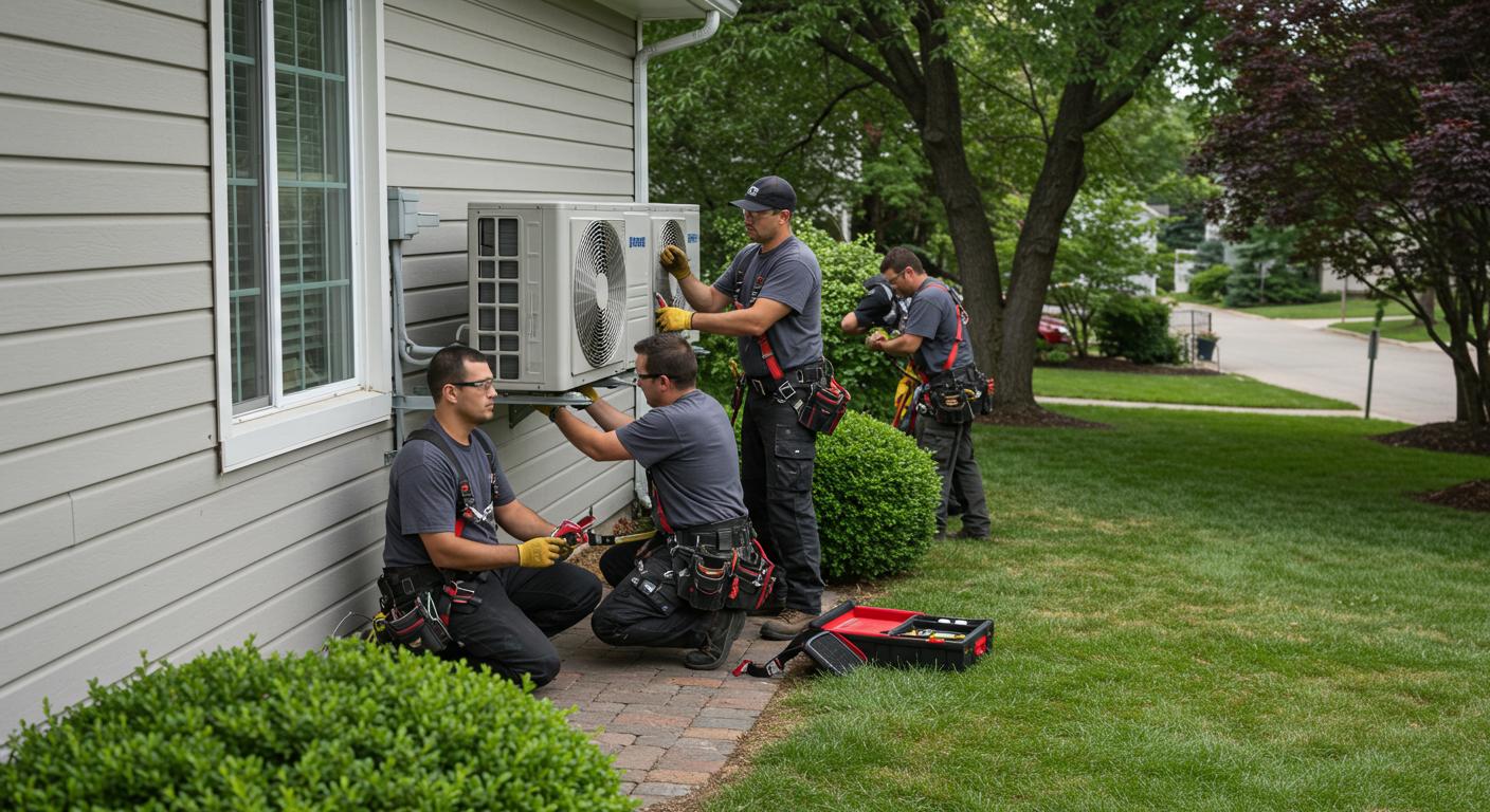 Монтаж системы кондиционирования в жилом помещении