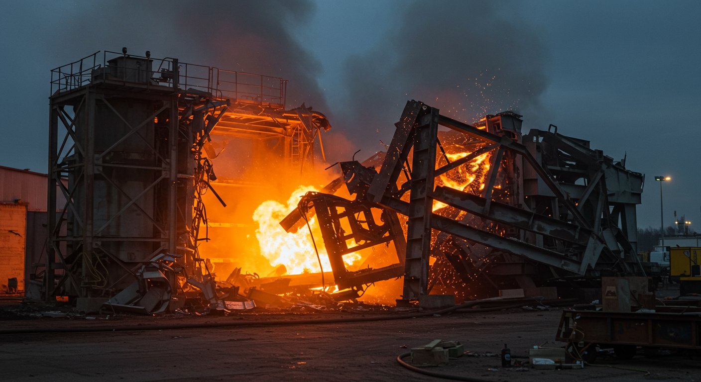 Промышленный термический демонтаж металлоконструкций