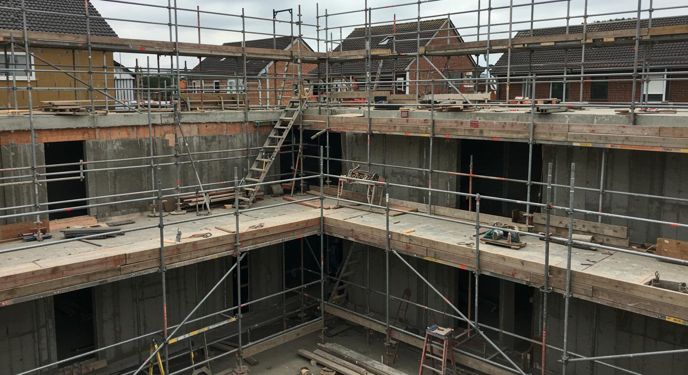 Монтаж строительных лесов для жилых объектов