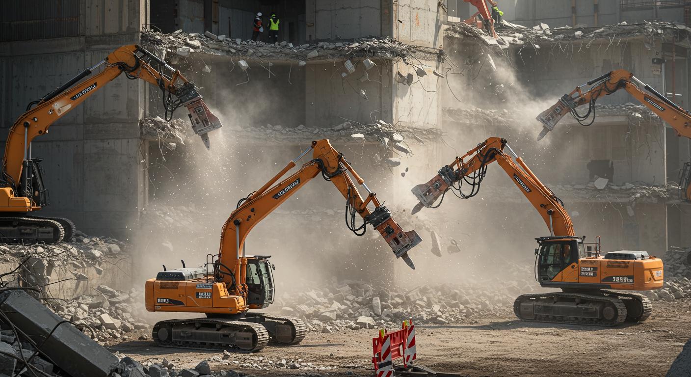 Роботизированный демонтаж бетонных конструкций