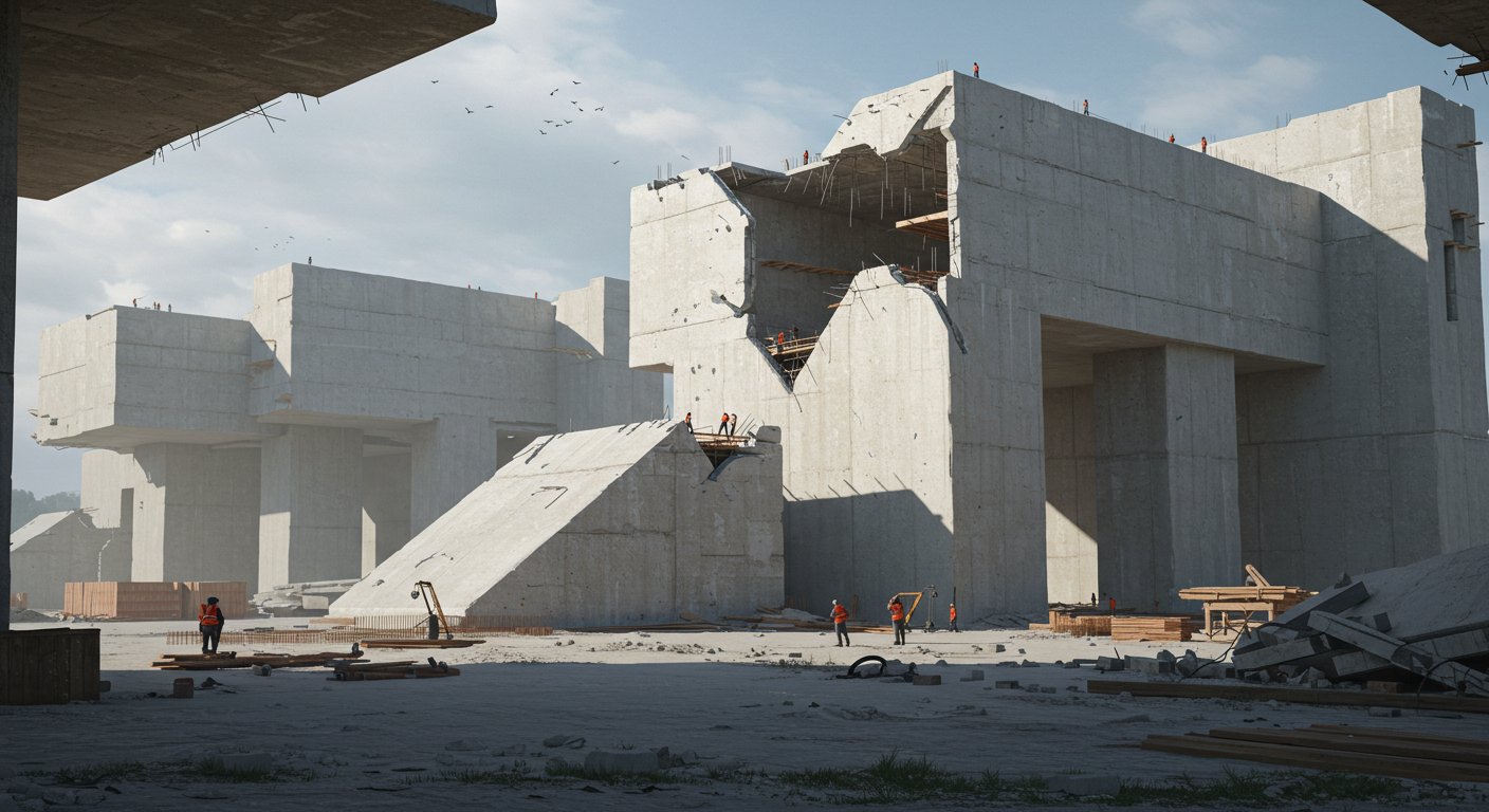 Монолитные работы с несъемной опалубкой