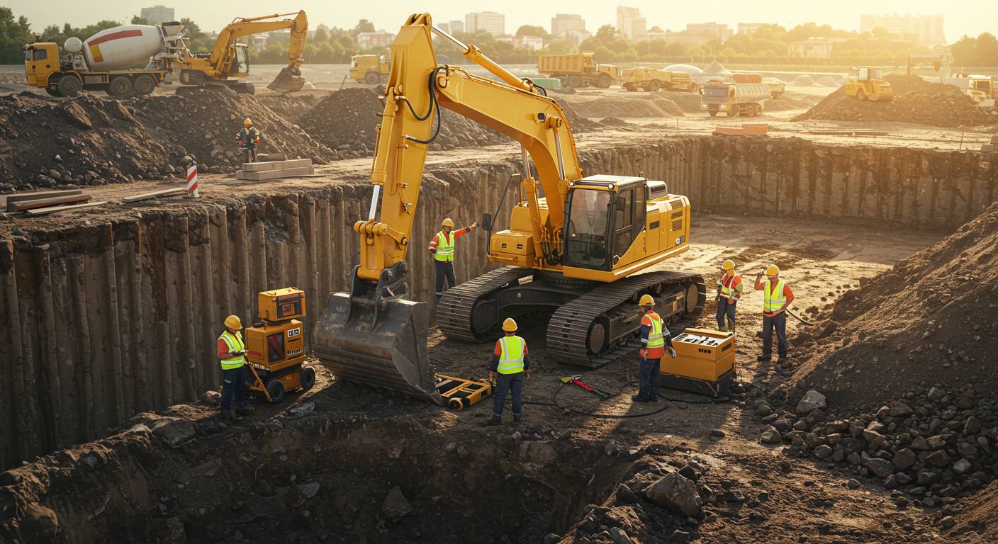 Плановое техническое обслуживание экскаваторов