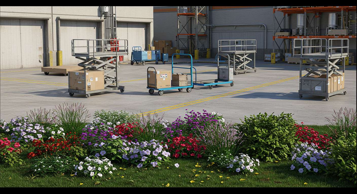 Складские тележки и платформы